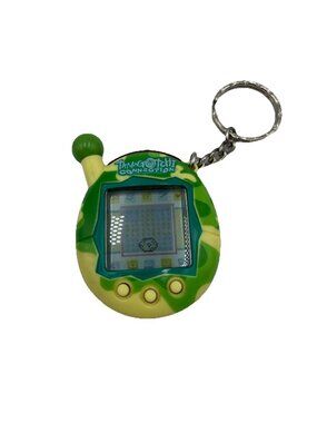 Vintage Y2K 2004 Tamagotchi Connection 80107 Bandai Wiz, Yellow-Green, Works